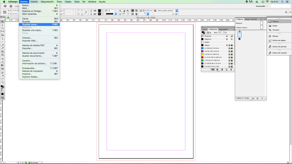 Cinco pasos para crear una plantilla con InDesign